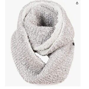 Bickley + Mitchell Boucle Knit Infinity Scarf-Size OS-Teddy Lined-Wool Blend-NEW